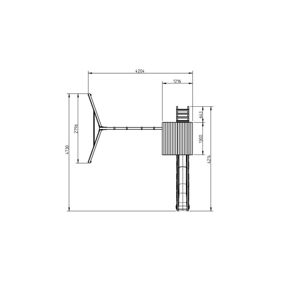 Parque Infantil Kiosk XL  + Columpio Individual