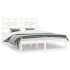 Estructura de cama madera maciza blanco Super King 180x200