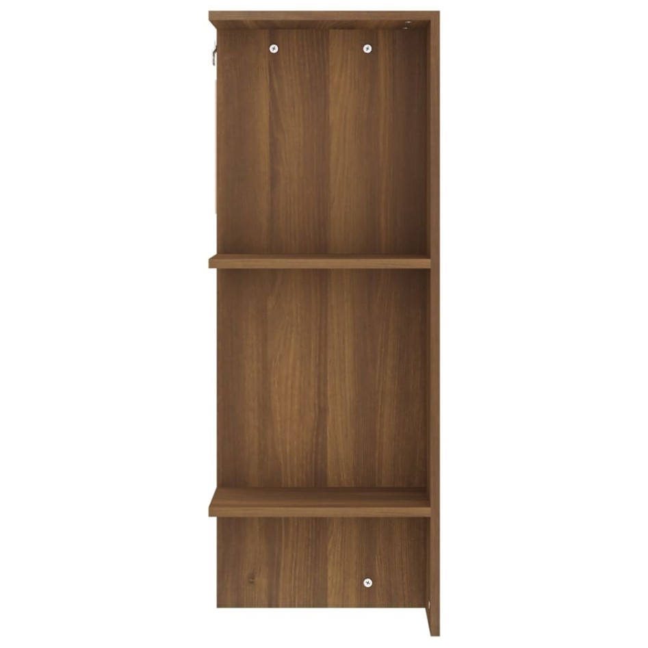 Mueble de recbidor 2 uds madera contrachapada marrón