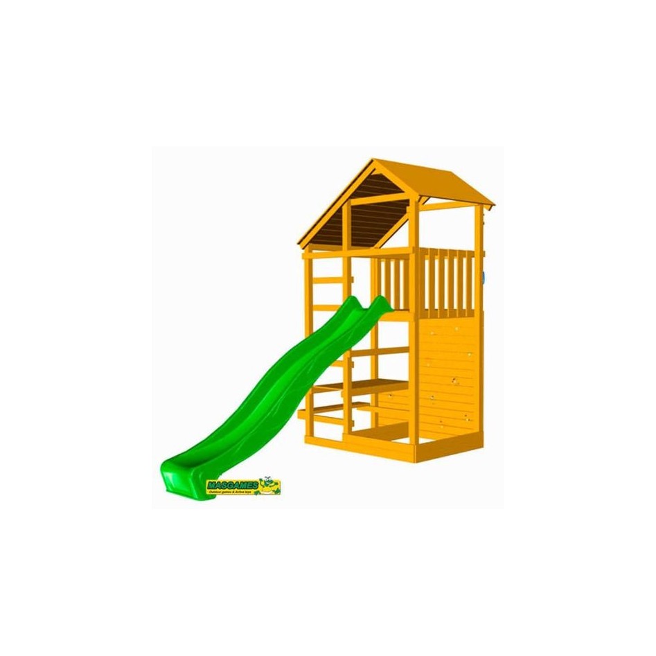 Parque Infantil Teide columpio individual escalera mono