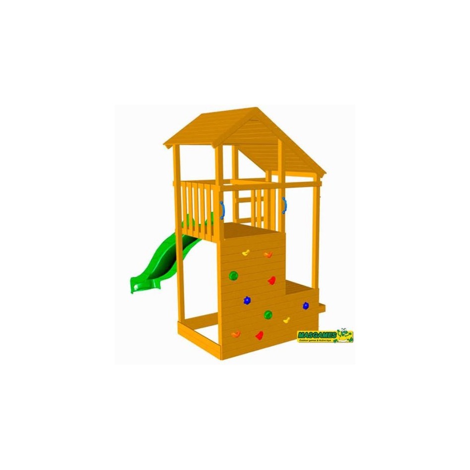 Parque Infantil Teide columpio individual escalera mono