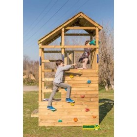 Parque Infantil Teide columpio individual escalera mono