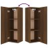 Set de muebles para TV 5 pzas madera contrachapada roble