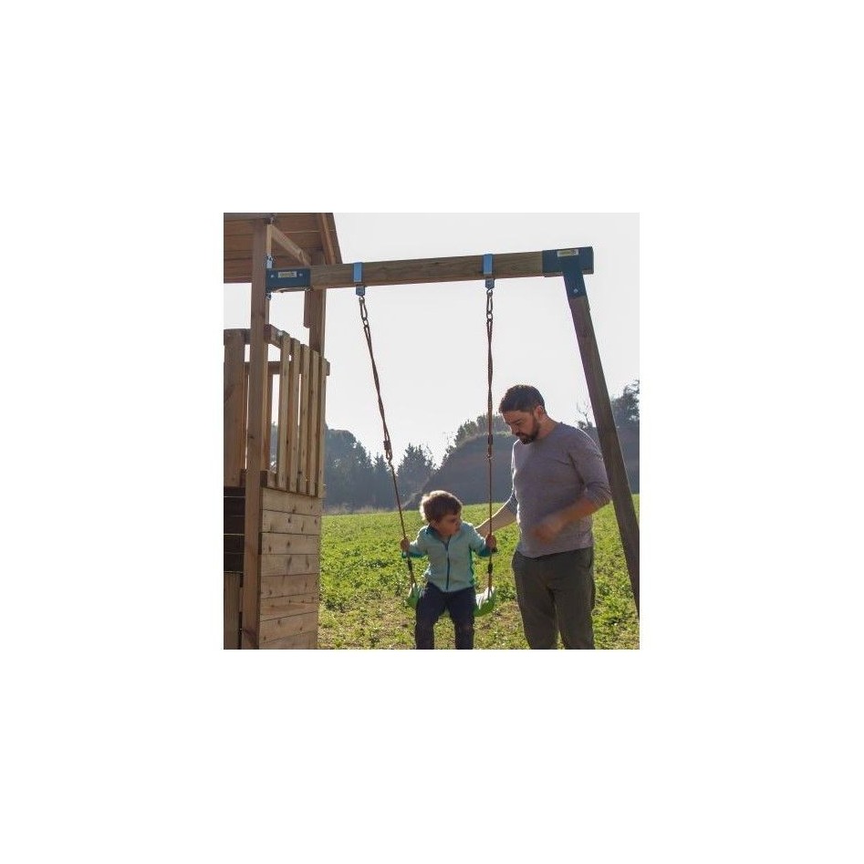 Parque Infantil Teide columpio individual escalera mono