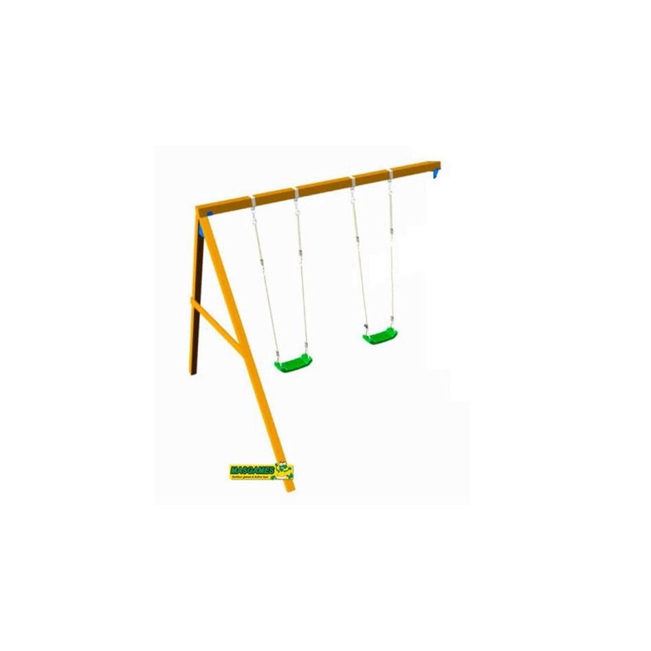 Parque Infantil Teide columpio doble y escalera mono