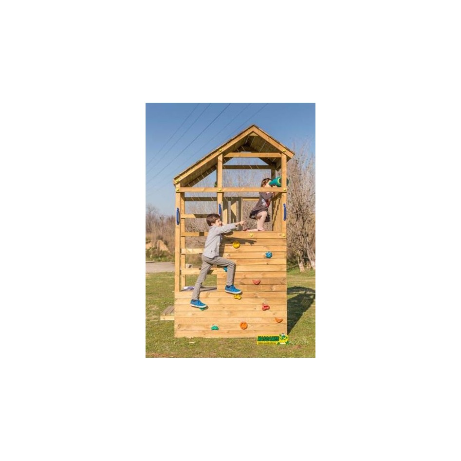 Parque Infantil Teide columpio doble y escalera mono