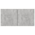 Set de muebles de TV 5 pzas madera contrachapada gris