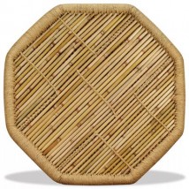 Mesita octogonal bambú