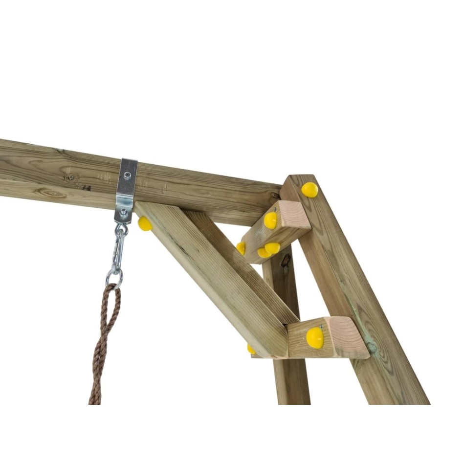 Columpio madera cuadrada asiento bebé Xylo