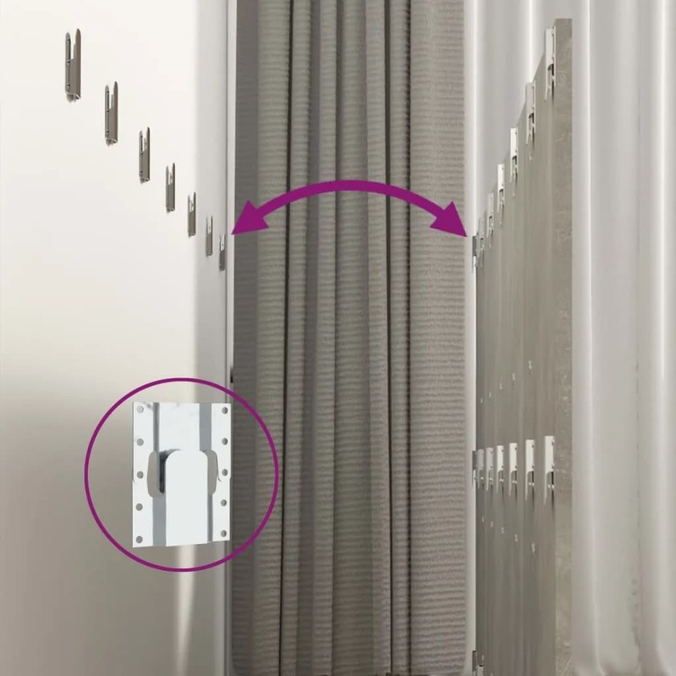 Cabecero de cama y mesitas madera contrachapada gris