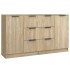 Aparadores 2 uds madera contrachapada roble Sonoma 60x30x70