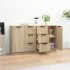 Aparadores 2 uds madera contrachapada roble Sonoma 60x30x70