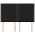 Cabeceros 4 unidades tela negro 72x5x78/88