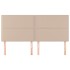 Cabeceros 4 unidades cuero sintético capuchino 100x5x78/88