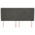 Cabecero con orejas de terciopelo gris oscuro 203x23x118/128