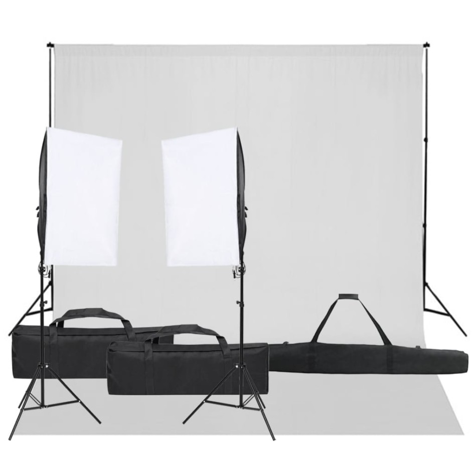 Kit de estudio fotográfico con set de luces y