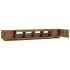Set de muebles TV con LEDS 3 pzas contrachapada roble