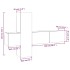 Set de muebles para TV 3 pzas madera contrachapada gris