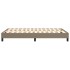 Estructura de cama box spring tela gris taupe 120x200