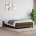 Estructura de cama box spring tela marrón 140x200
