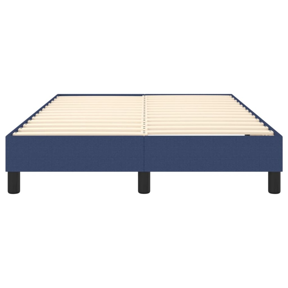 Estructura de cama box spring tela azul 120x200