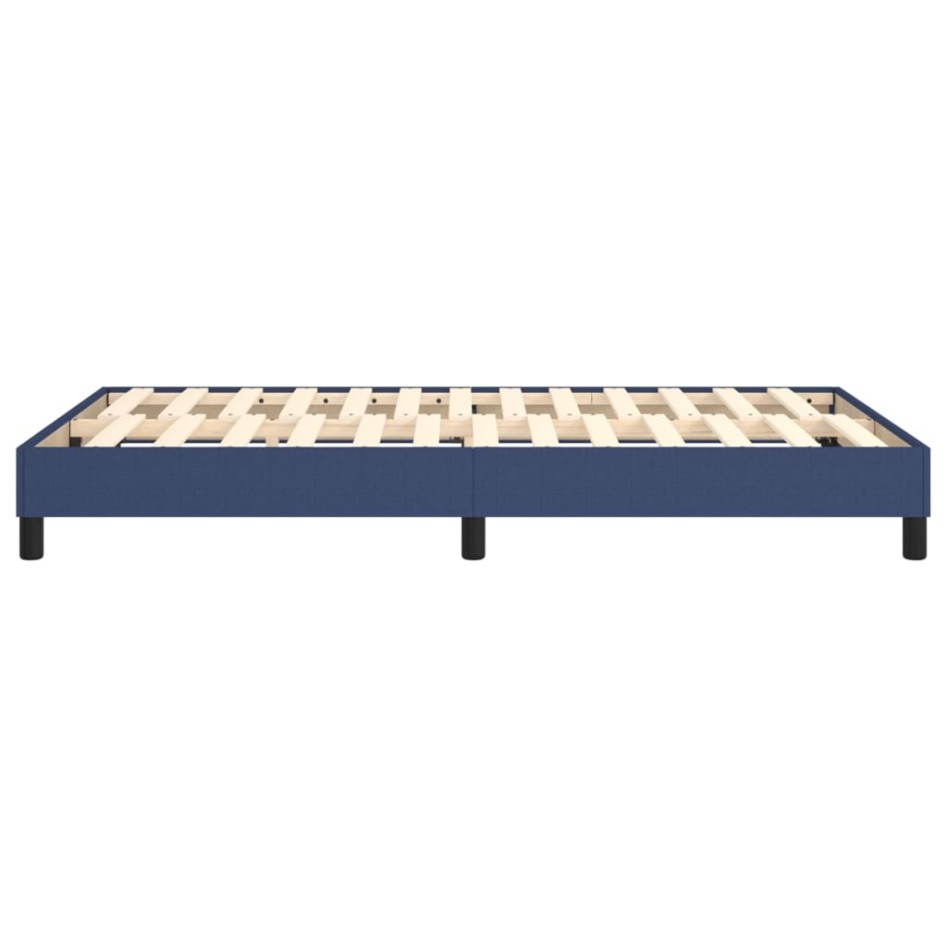 Estructura de cama box spring tela azul 120x200