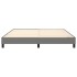 Estructura de cama box spring tela gris oscuro 160x200