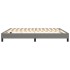 Estructura de cama box spring tela gris oscuro 160x200