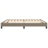 Estructura de cama box spring tela gris taupe 200x200