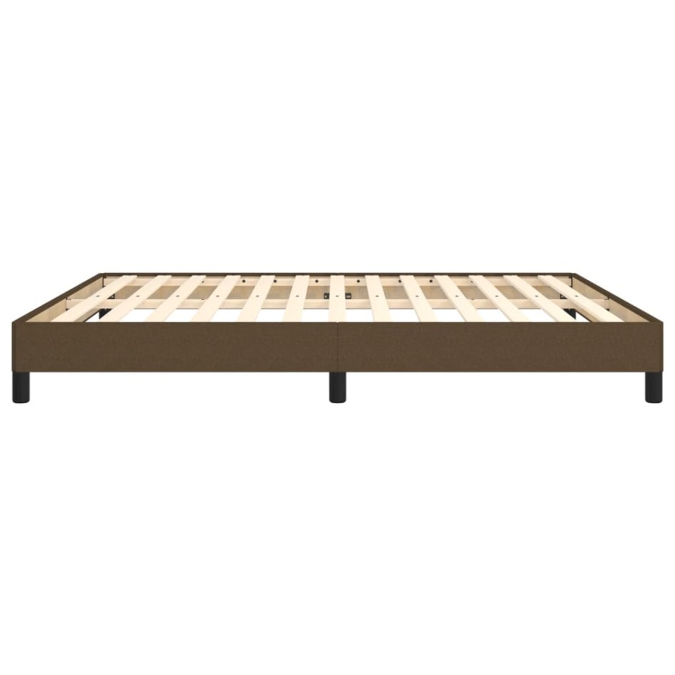 Estructura de cama box spring tela marrón 160x200