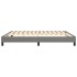 Estructura de cama box spring tela gris oscuro 180x200