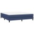 Estructura de cama box spring tela azul 180x200