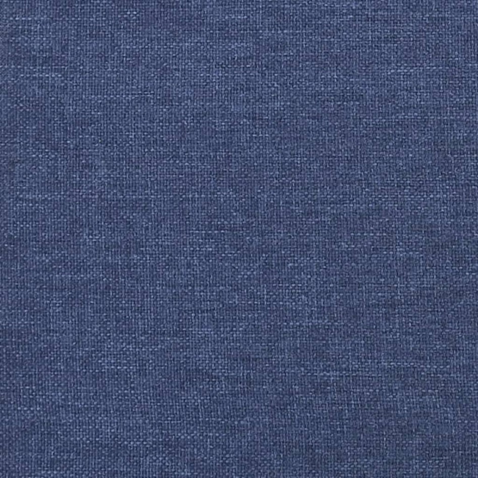 Estructura de cama box spring tela azul 180x200