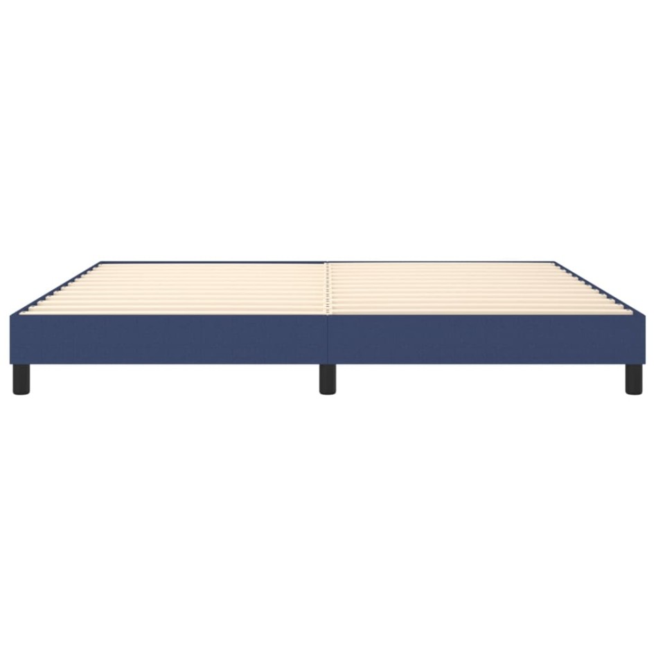 Estructura de cama box spring tela azul 200x200