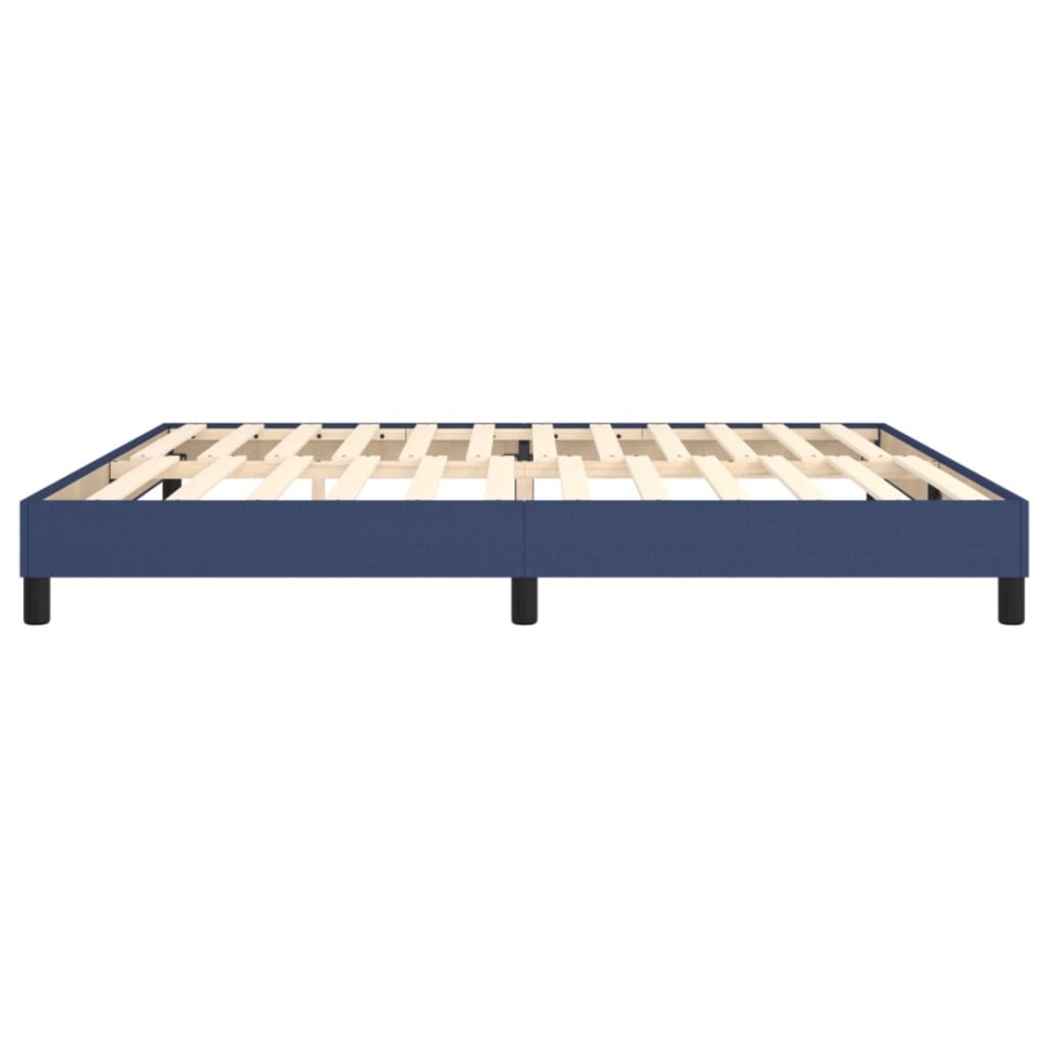 Estructura de cama box spring tela azul 200x200