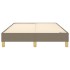 Estructura de cama box spring tela gris taupe 120x200