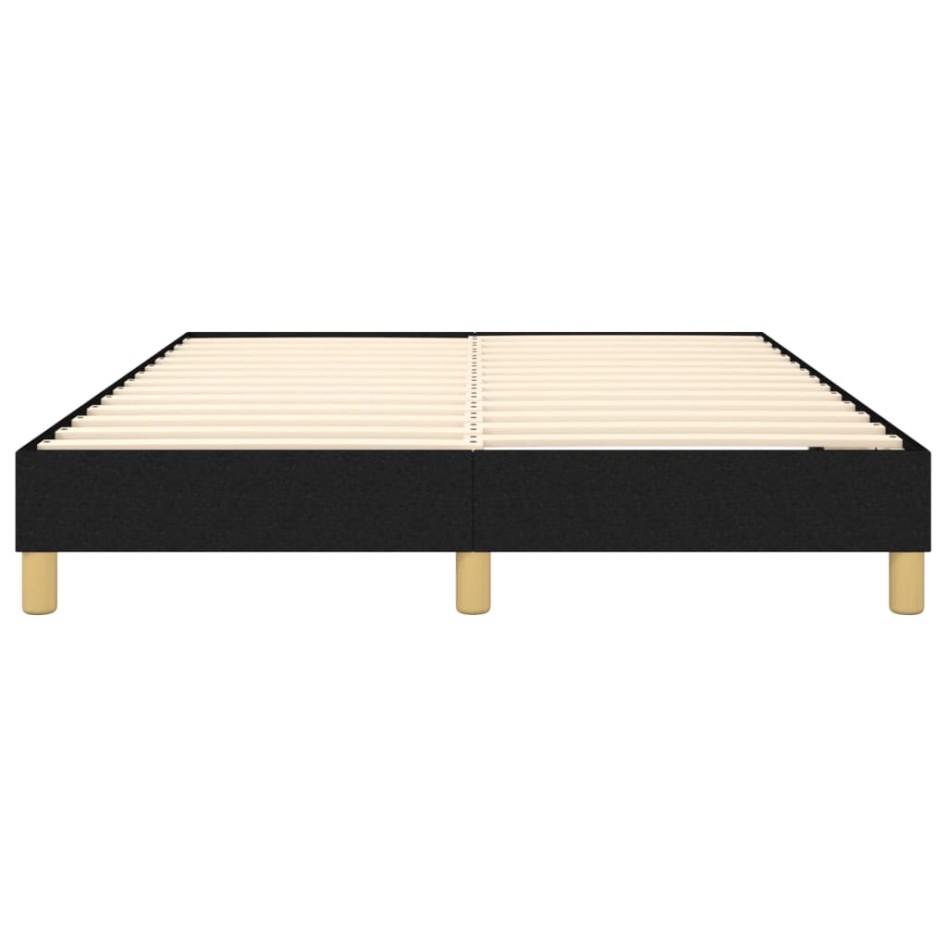 Estructura de cama box spring tela negro 140x200