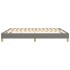 Estructura de cama box spring tela gris oscuro 160x200