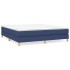 Estructura de cama box spring tela azul 160x200
