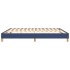 Estructura de cama box spring tela azul 160x200