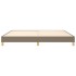 Estructura de cama box spring tela gris taupe 200x200