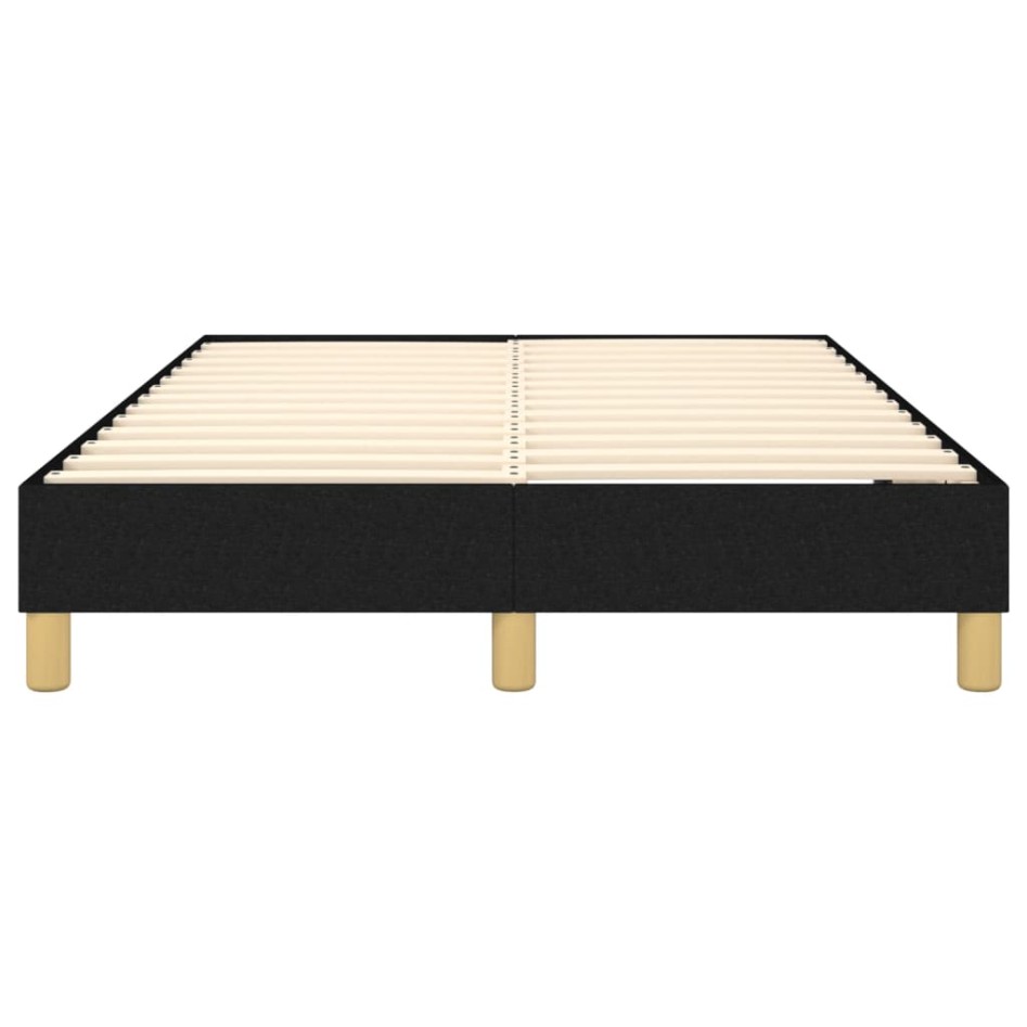 Estructura de cama box spring tela negro 120x200