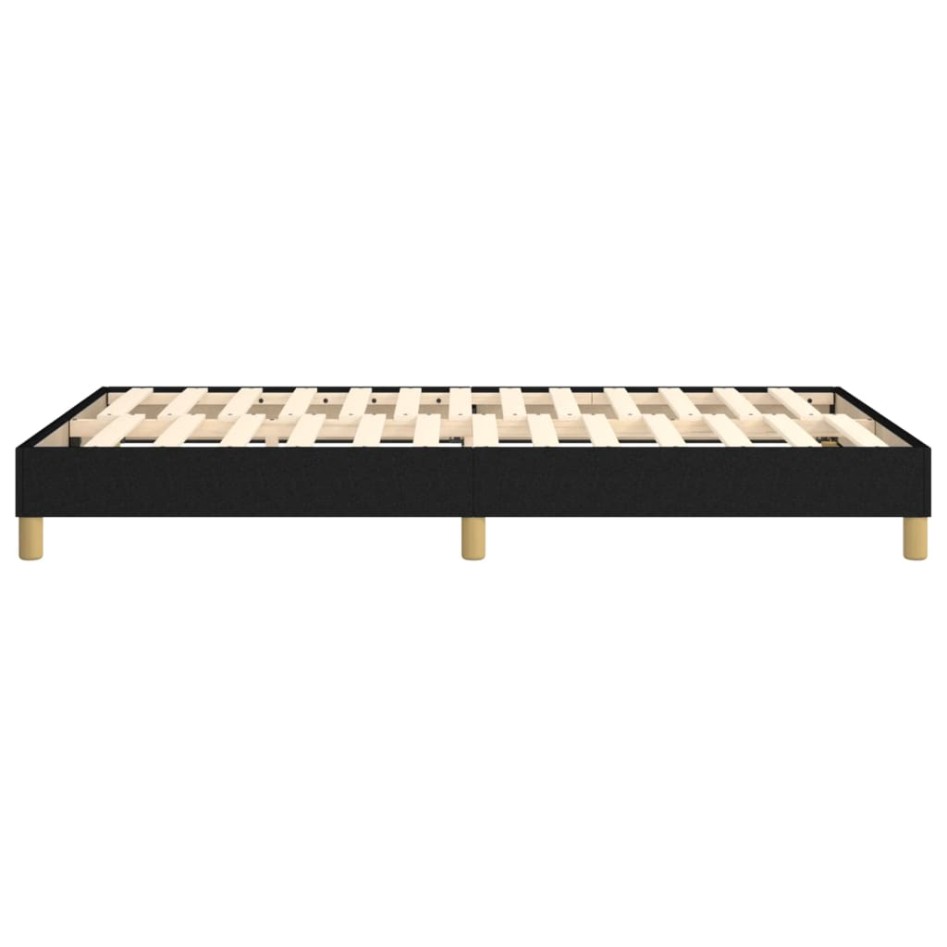 Estructura de cama box spring tela negro 120x200
