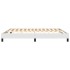 Estructura de cama box spring cuero sintético blanco 160x200