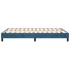Estructura de cama box spring terciopelo azul oscuro 120x200
