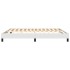 Estructura de cama box spring cuero sintético blanco 180x200