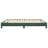 Estructura de cama box spring terciopelo verde oscuro