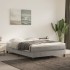 Estructura de cama box spring terciopelo gris claro 140x200