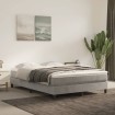 Estructura de cama box spring terciopelo gris claro 140x200 cm