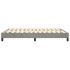 Estructura de cama box spring terciopelo gris claro 140x200